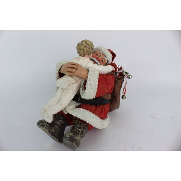 Possible Dreams Clothtique 1996 Santa Hugging Child Figurine • “Santa’s Hug” - Picture 2 of 13